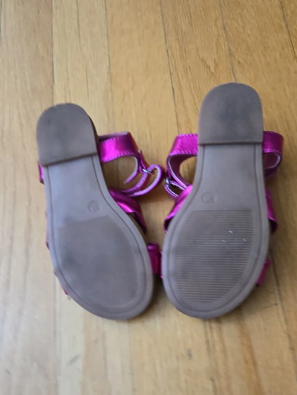 GAP Kids Metallic Magenta Bow Sandals
